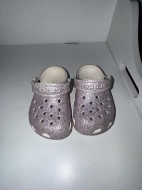 CROCS Kids Glitter Clogs - Light Purple